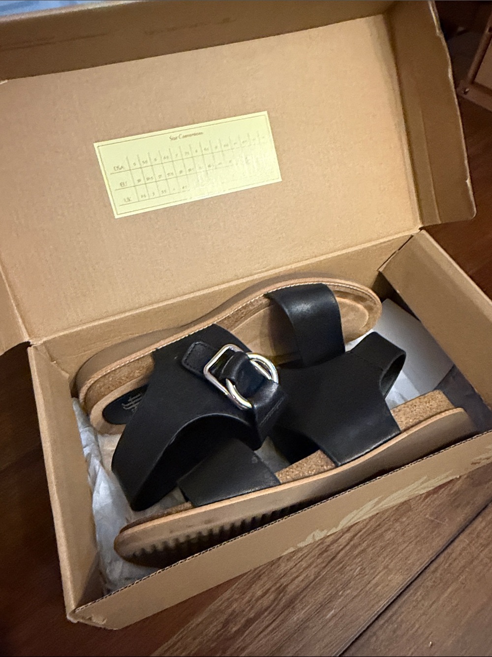 Sofft Black Leather Wedge Sandals - Comfortable Women’s Summer Shoes - Picture 5 of 6